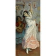 thumbnail image 2 of Gonzalo Bilbao Martínez 13x24 Black Ornate Framed Double Matted Museum Art Print Titled: A Flamenco Dancer (C. 1913), 2 of 5