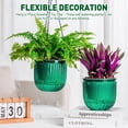 thumbnail image 3 of 3 Pack Self-Watering Hanging Plant Pots, Plastic Planters with Drainage Holes, 2 x 6.5in & 1 x 4.5in, with 3 Hooks for Indoor & Outdoor Plants, 3 of 8