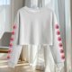 thumbnail image 4 of Camisetas de Manga Larga de las Mujeres Moda Impresa Suelta Casual Cuello Redondo Suéter Deportivo Top Se Ajusta Fiel Al Tamaño, 4 of 5