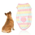 thumbnail image 2 of Transpirable y cálido mascota perro gato invierno suéter abrigo chaqueta chaleco ropa (XL rosa corazón amoroso), 2 of 8