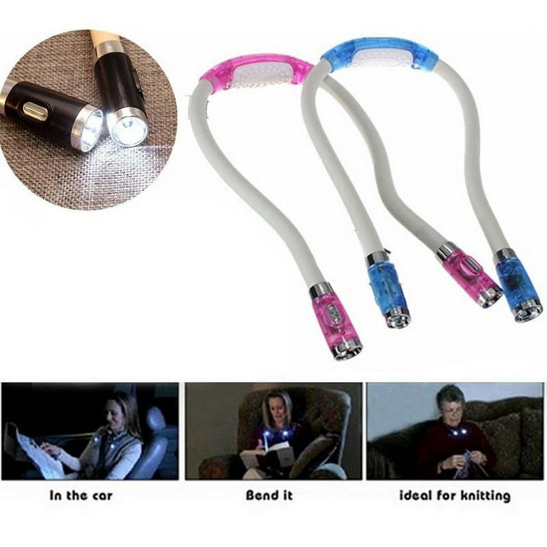 Hands Free Dual LED Flexible Neck Lamp - with bright double lights