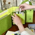 thumbnail image 5 of Women's Storage Bag Green Foldable Backpack Travel Briefcase Laptop Bag, Large Capacity Organizer, Durable Polyester Fabric, Secure Zipper, Lightweight Portable, Stylish Casual, Ideal for TOPLIU, 5 of 6