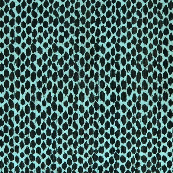 Ahgly Company Indoor Square Abstract Light Blue Modern Area Rugs, 7' Square