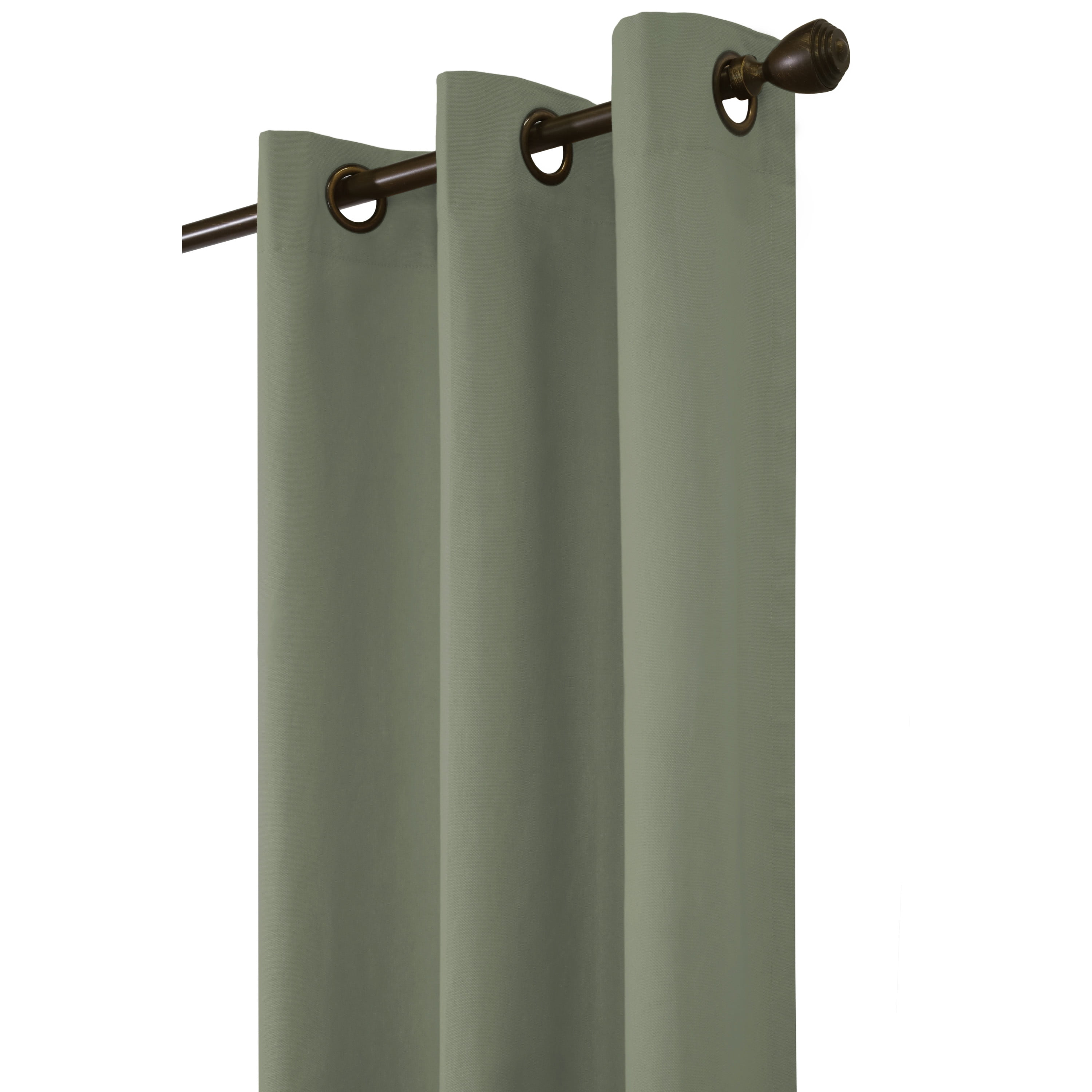 Winmate Insulated Cotton Grommet Curtain Panel - Pair each 40" x 54" in Sage