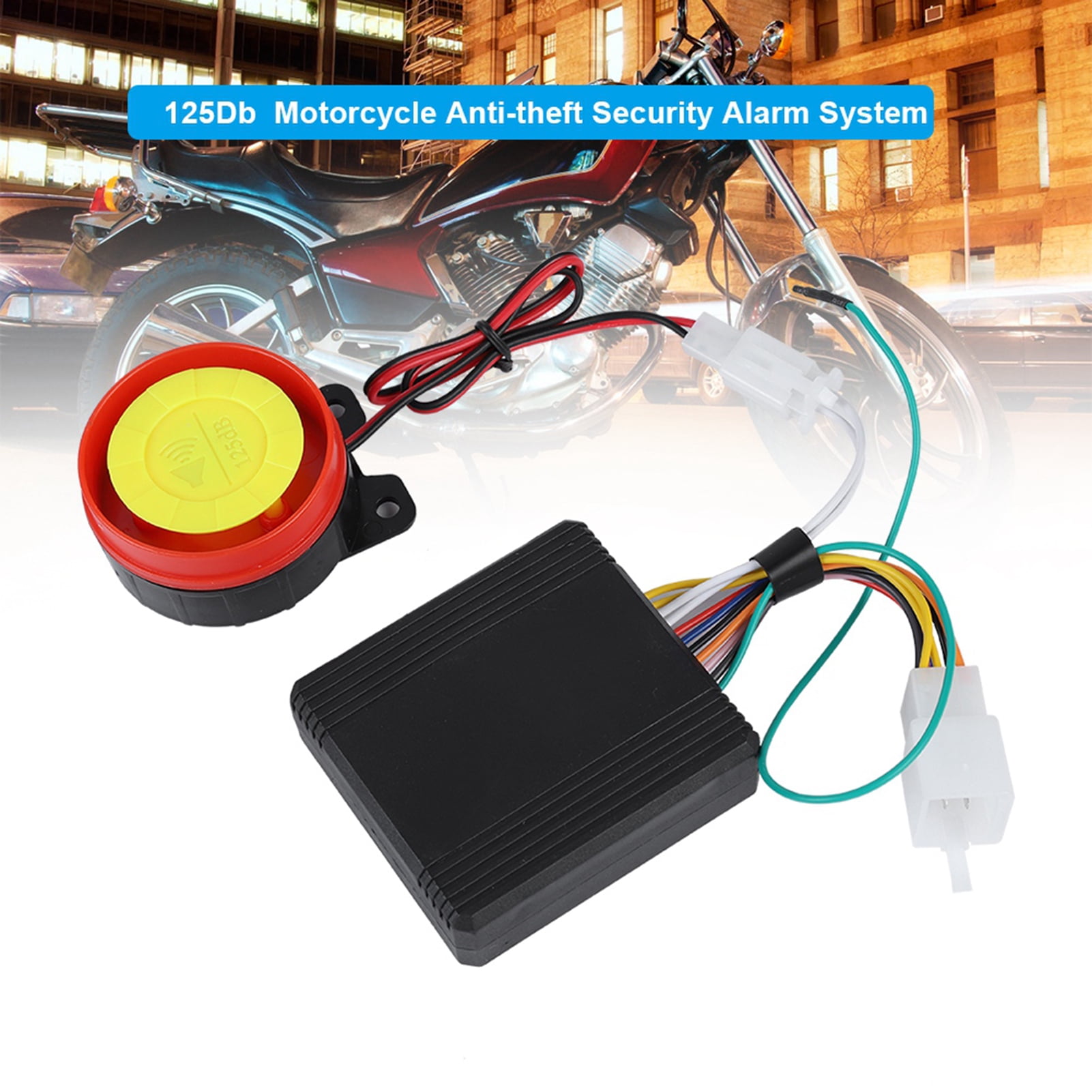 Antitheft Security Alarm,125Db 12V Motorcycle Anti