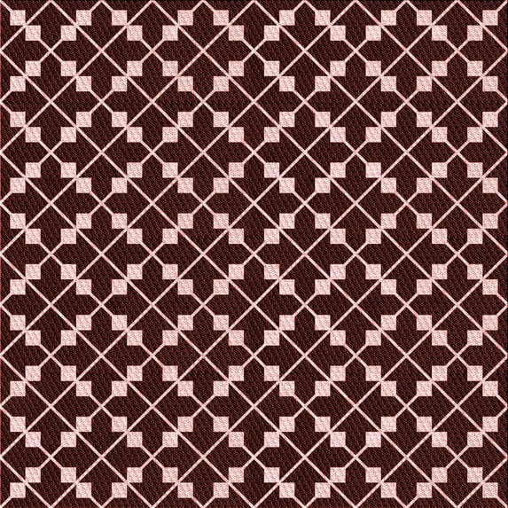 Ahgly Company Indoor Square Patterned Blood Night Red Area Rugs, 4' Square