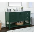 thumbnail image 2 of 48 inch single bathroom vanity in green, 2 of 8