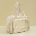 thumbnail image 1 of Transparent PVC Wet Dry Wash Bag Cosmetic Bag Large Capacity Beach Bag, 1 of 9
