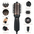 thumbnail image 6 of Dual Voltage Travel Hair Dryer Brush, Aima Beauty 4 in 1 Hot Air Comb for Hair Styling, 2.3 Inch Ionic Blow Dryer Brush, Good for Travel and Gift, Black, 6 of 9