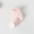 thumbnail image 5 of Calcetines de lunares para bebés de comercio exterior, calcetines antideslizantes de goma para bebés, calcetines de encaje, calcetines de piso para niños (3 pares) JM, 5 of 5