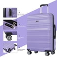 thumbnail image 6 of Tripcomp Hardside Luggage Set 3-Piece Set (21/25/29) Lightweight Suitcase 4-Wheeled Suitcase Set(Purple), 6 of 12