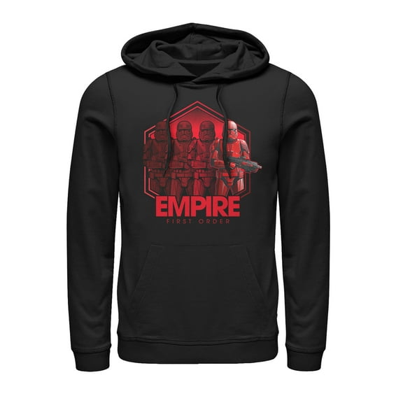 Men's Star Wars: The Rise of Skywalker Sith Trooper Reflection Pull Over Hoodie Black 2X Large