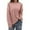 Pink, variant on GigrtiJin Womens Plus Size Corduroy Shirts Long Sleeves Round- Neck Pullover Blouse Casual Loose Solid Color Basic Tops