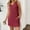 Wine#1, variant on pstuiky Casual Dresses for Women, Solid Color Plus Size Dresses Mini Dresses Simple Sleeveless V-Neck Party Dresses for Women with Pockets Holiday Gifts Beige L