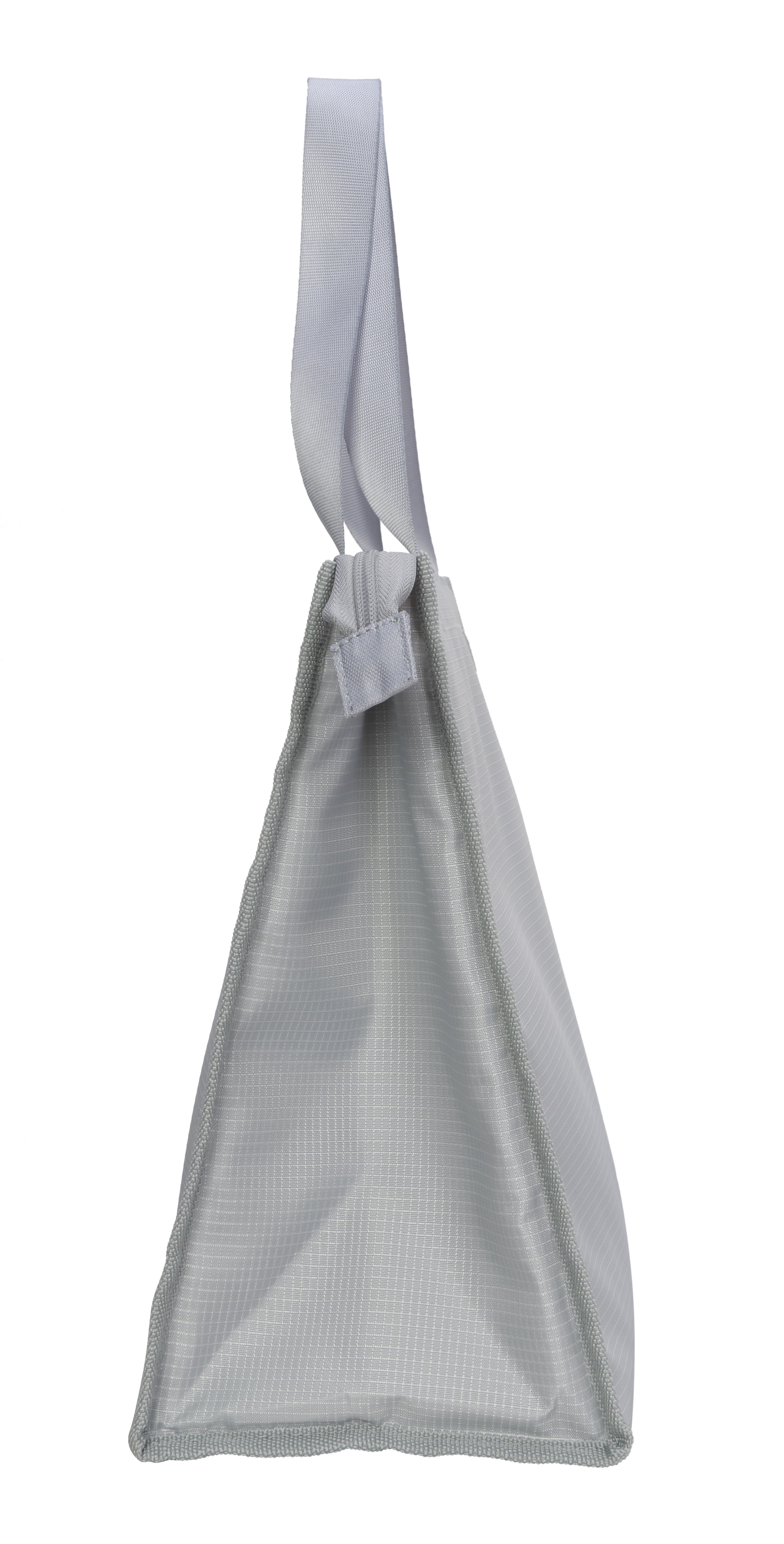 Mainstays Gray Reusable Polyester Lunch Bag with Zippered Main Pocket, Ideal Use for Workday Meals and Travel