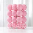 thumbnail image 6 of Eolstice Christmas Ball Ornaments, 24 Pcs Flocked Velvet Shatterproof Baubles, Wavy Embossed Solid And Hollow Cut, For Christmas Tree Holiday Decor, 6 of 7