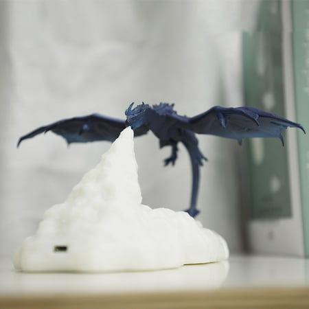 

3D Printed Fire Dragon Night Lamps Cute Indoor Desktop Decorative Lamps for Children Christmas Birthday Gifts