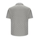 thumbnail image 4 of Blusa y camisa de manga corta con cuello vuelto para hombre, moda informal de color liso con botones, blusa de manga corta con cuello vuelto, camisa para hombre, tops de poliéster, 4 of 6