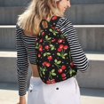 thumbnail image 5 of Disketp Sweet Red Cherry Mochila de Lona Estampada, Mochila Escolar de Viaje Ligera para Estudiantes y Portátil-Medium, 5 of 5