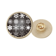 thumbnail image 1 of Broche de oro metálico Unbranded Feliz Navidad Copo de Nieve, 1 of 3