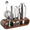 Silver / Dark Bamboo-18 Ounces, variant on Cocktail Shaker Set With Stand - Professional10-piece Bartender Kit Plete Bar For Homee Jigger Muddler Strainer Spoon Pourers Corkscrew