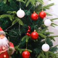 thumbnail image 5 of Juego de 9 bolas navideñas de 6 cm, bolas navideñas de plástico pintadas para colgar, decoración navideña elegante de dibujos animados para el hogar, 5 of 5