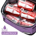 thumbnail image 4 of Tirrinia Insulated Lunch Bag for Women Men, Leakproof Thermal Reusable Lunch Box for Adult, Student, Lunch Cooler Tote for Office Work, School, Medium, Purple, 8 L Capacity, 4 of 8