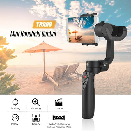 Funblu Mini Handheld 3- Smartphone Gimbal Stabilizer Foldable Pocket Size Face Object Tracking Support APP Calibration for 8 Plus/X/SE/8/7/7 Plus for Part of Android Smartphone for Galaxy S9 (Best Face To Face Chat App For Android)
