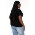thumbnail image 4 of Plus Size Isela Twist Front Top - Black, 4 of 5