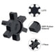 thumbnail image 2 of Inserto de araña de goma Kairuite LO75 compatible con L-075 para acoplamiento de mordaza en L Lovejoy, NBR flexible, 2 of 8