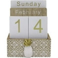 thumbnail image 2 of Wooden Flip Desk Blocks Calendar, Plank/Table Calendar Display,for Home/Office Decoration,11.5X6.5X14.5CM,C, 2 of 5