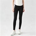 thumbnail image 4 of Bixock Girls Leggings High Waist Yoga Pants with Pockets Kids Soild Color Soft Casual Pant Comfortable Workout Running Activewear Girls Clothings Size 5-6Years, 4 of 6