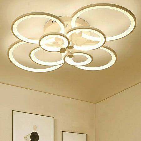 

DENEST Acrylic Modern LED Chandelier Lamp Living Room Bedroom Indoor Ceiling Lamp 150W