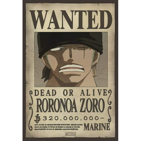 One Piece Wanted Roronoa Zoro POSTER