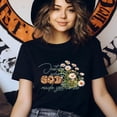 thumbnail image 3 of Just Be Who God Made You To Be T-Shirt, Christian Floral Faith Tee, Navy, Size XL, 3 of 6