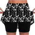 thumbnail image 2 of Abomasnow Tennis Skirts for Women Summer 2-in-1 Tummy Control Skirts with Shorts Floral Print High Waisted Stretchy Athletic Skorts on Clearance, 2 of 6