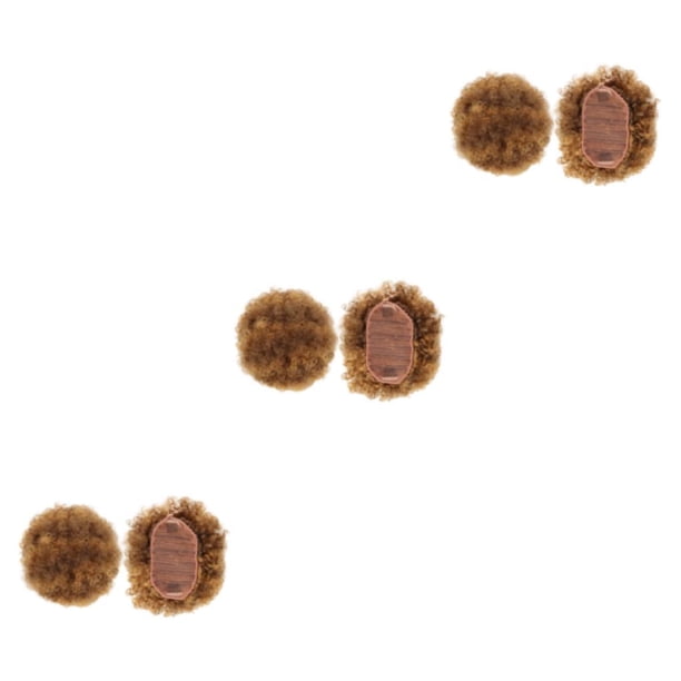 Soidarity Extensión de moño afro hermosa y manejable de fibra para cabello natural para mujeres a la moda Q9 6H27 Type1 NO1