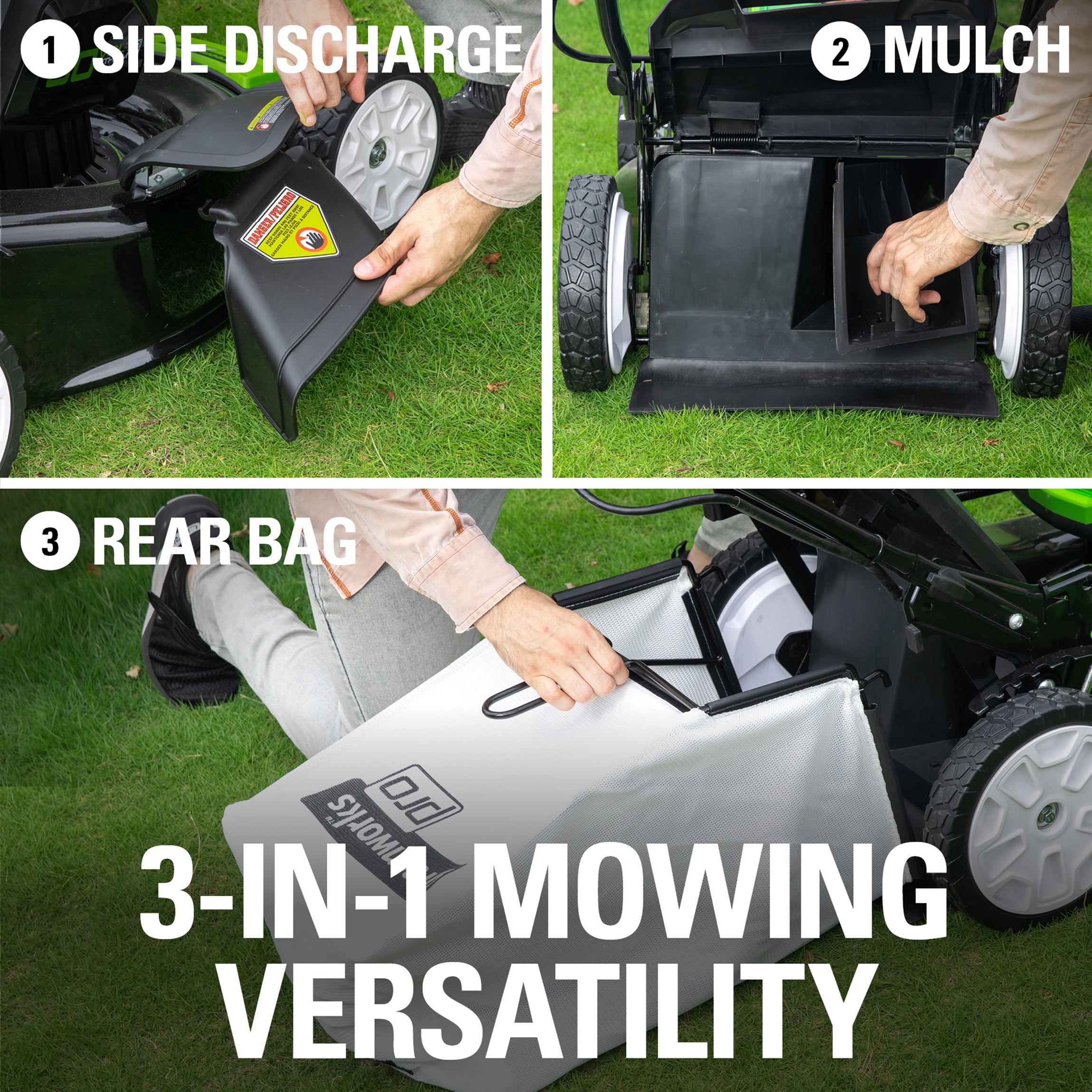 Greenworks Pro 80V 21-inch Walk-Behind Lawn Mower with (2) 2.0 Ah Batteries and Charger, 2500402