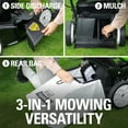thumbnail image 3 of Greenworks 80V 21" Battery Powered Push Walk-Behind Mower + Two 2.0Ah Batteries & Charger, 3 of 9