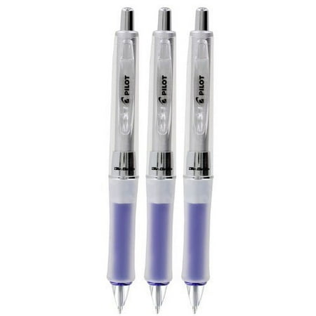 Pilot Dr. Grip Retractable Ball Point Pens Medium Point 0.7 mm Black Ink 3 Count 3 Pack