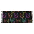 thumbnail image 4 of Women Winter Scarves Fashion Pashmina Shawl Wraps Long Blanket Scarf for Fall Spring Colorful Neon Cat Heads, 4 of 10