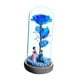 thumbnail image 2 of Adorno de escritorio con rosa iluminada en una cúpula de cristal para cumpleaños, San Valentín, aniversario Azul, 2 of 9