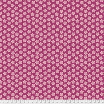 FreeSpirit Fabrics Corinne Haig Peacock Paradise Star Flowers Fuchsia Fabric by The Yard