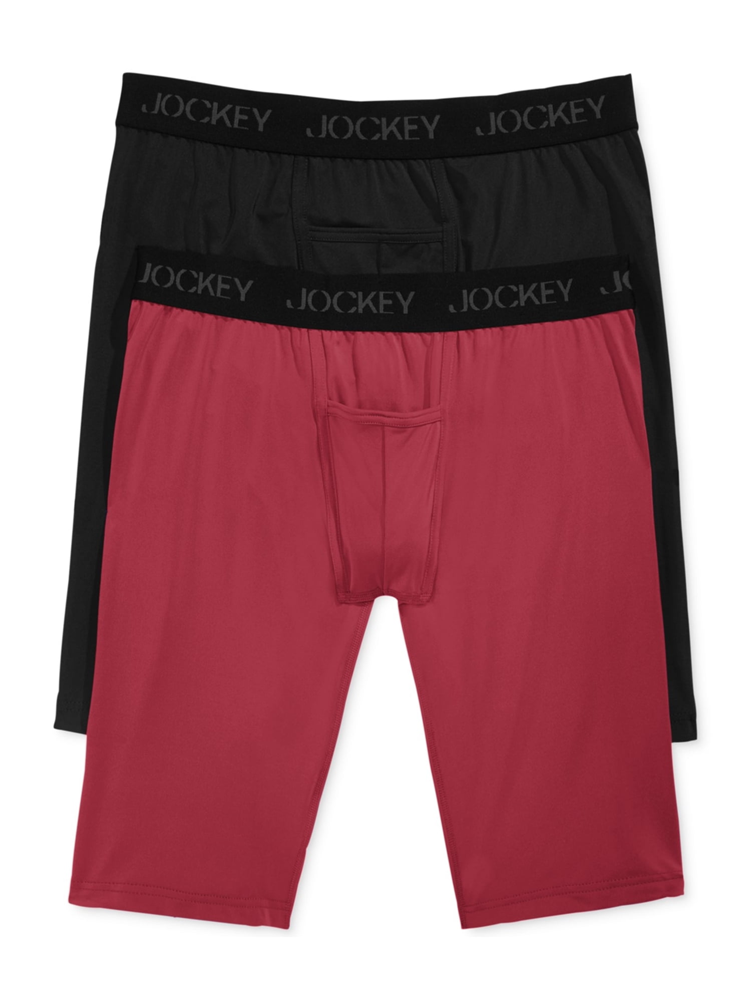 Jockey - Jockey Mens Microfiber Quad Underwear Boxer Briefs 490 L/No ...