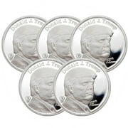 MONEY METALS MINT Lot of 5 - President Trump 1 oz Silver Round