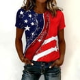 thumbnail image 2 of QASIEATN Women's 250Th Anniversary Print Crew Neck T Shirt 250Th Anniversary Tshirt Patriotic Tee Summer 4th of July Tops, 2 of 4