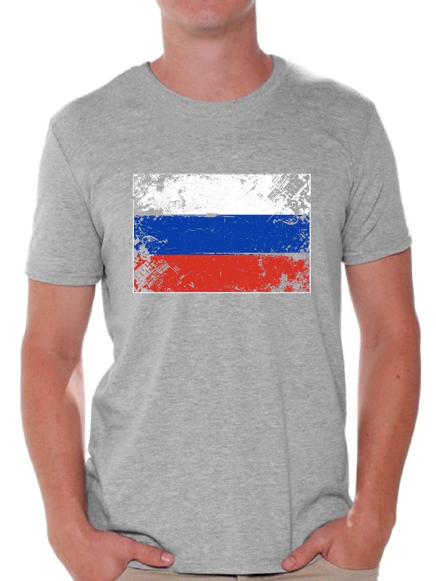 RUSSIAN T-SHIRTS MENS FUNNY COOL NOVELTY RUSSIA FLAG JOKE SLOGAN GIFTS T-SHIRT 