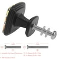 thumbnail image 3 of 4 Pcs Square Cabinet Handle Drawer Pulls Acorns Knobs with Screws Furniture Office Cabinet Knob Decoration, 3 of 7