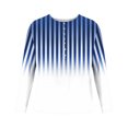 thumbnail image 4 of SHTXOZHI Men's Striped Color Block Shirts Long Sleeve Crewneck Fashion Shirt Casual Pullover Tops, 4 of 4