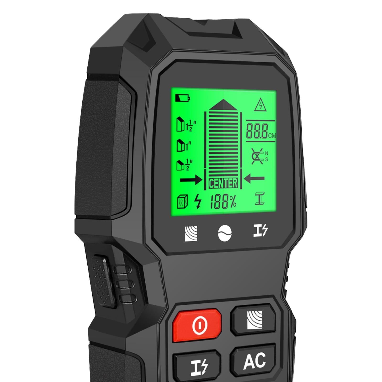Fzaqwen Digital Wall Detector Handheld with LCD Display Accurate Wall Scanner for Center Black